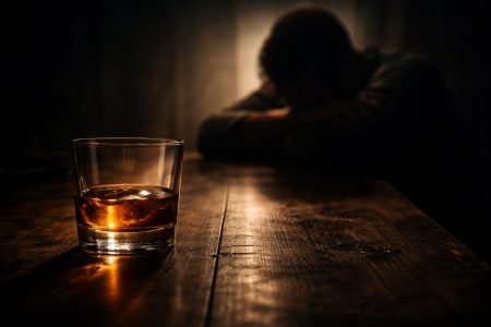 verre-whisky-table-silhouette-floue