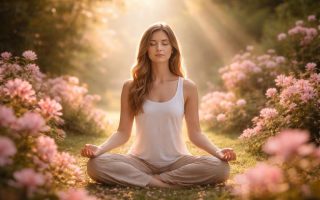 personne-meditation-jardin-fleurs-lumiere