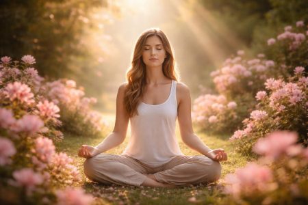 personne-meditation-jardin-fleurs-lumiere