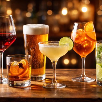 verres-boissons-alcool-table-bois